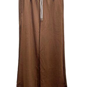 NEW! Zenana Scuba Drawstring Pants Chocolate Brown Size LARGE NEW